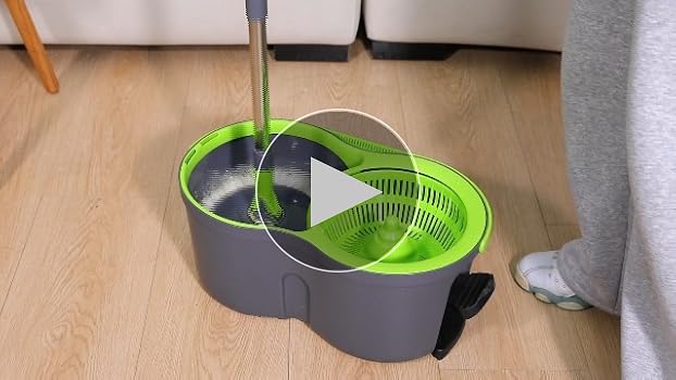 専用バケツ付きフロアモップ 6枚交換パッド付き Amazon｜ZNM 回転モップ バケツ付き フロアモップ 手洗い不要